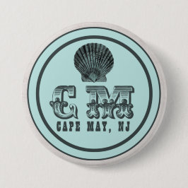 Vintage Stil Cape May NJ Beach Märkre Pin Knapp
