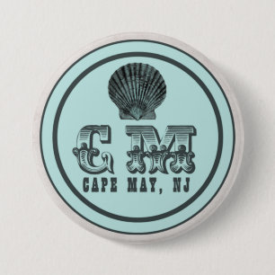 Vintage Stil Cape May NJ Beach Märkre Pin Knapp