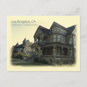 Vintage Stil Carroll Ave. Los Angeles Postcard! Vykort