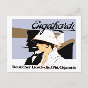 Vintage stil cigaretter och sjöfartsrad och vykort