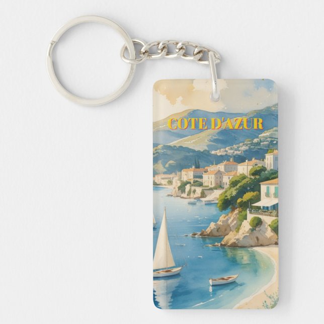 Vintage Stil Cote D'Azur Fransk Travel (Framsidan)