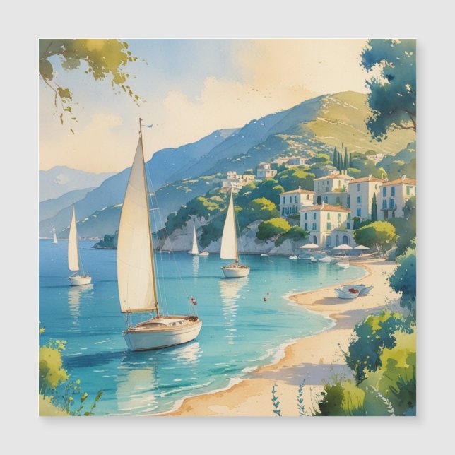 Vintage Stil Cote D'Azur Fransk Travel (Framsida)