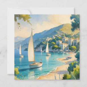 Vintage Stil Cote D'Azur Fransk Travel