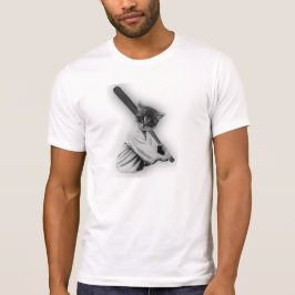 Vintage Stil Cute Kitten Baseball Tshirt Tee Shirt