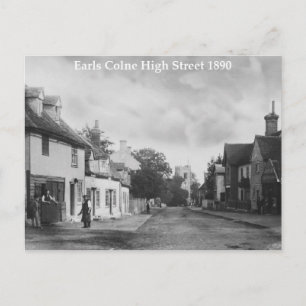 Vintage Stil Earls Colne High Street Postcard Vykort