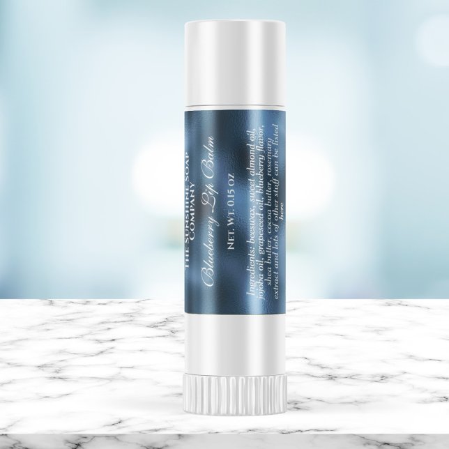 Vintage, stil, etikett till blått folie (Skapare uppladdad)