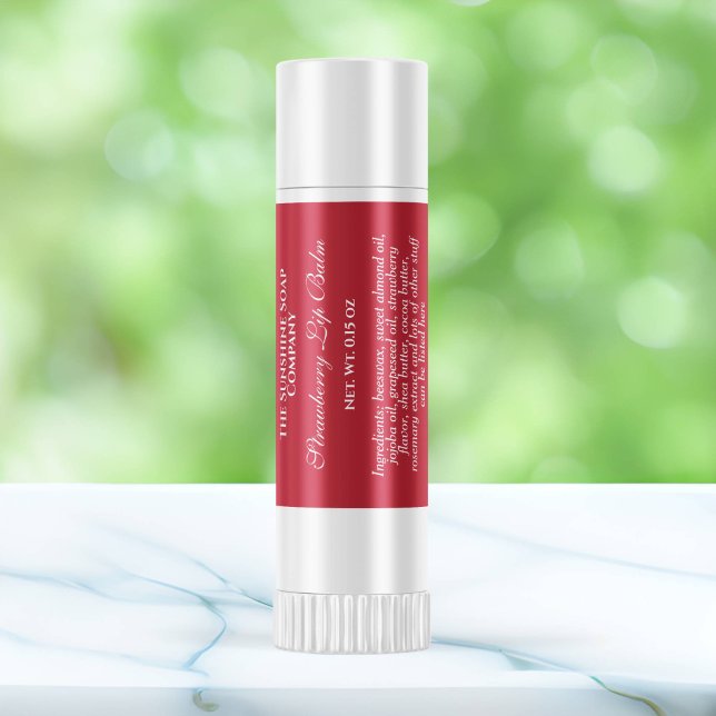 Vintage, stil, etikett till spolbalrör - röd (Skapare uppladdad)