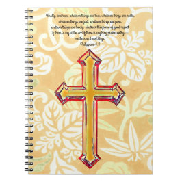 Vintage Stil Faith Kor Bible Verse Journal Anteckningsbok