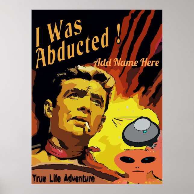 Vintage Stil Fake Cinema Space, redigera text Poster (Framsidan)