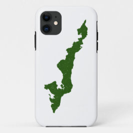 Vintage-Stil Fiskeöarna Logotyp Fodral
