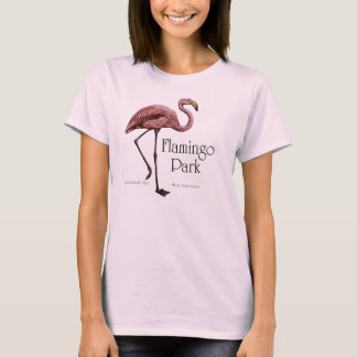 Vintage-stil flamingo T Tee Shirt