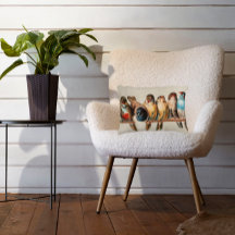 Vintage Stil Flocken av burfåglar