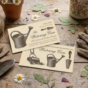 Vintage Stil Florist eller Garden Shop,  Visitkort