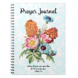 Vintage Stil Flower Bunch Prayer Journal Anteckningsbok