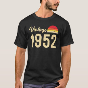 Vintage Stil född 1952 Retro 70:e födelsedagen T Shirt