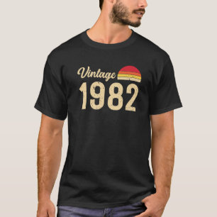 Vintage Stil född 1982 t S Retro 40:e födelsedagen Shirt