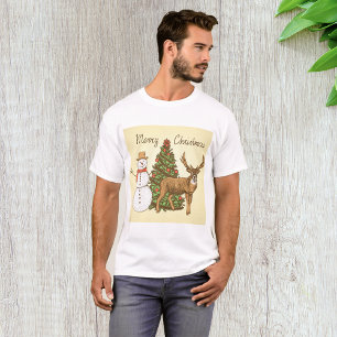 Vintage Stil God jul T Shirt