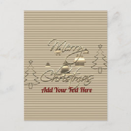 Vintage Stil God jul Vykort