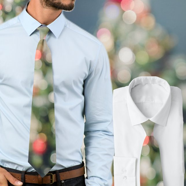 Vintage-stil grönt, röd Julgran Slips (Skapare uppladdad)