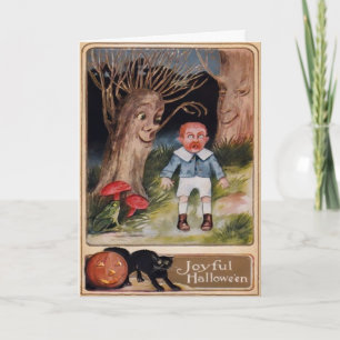 Vintage Stil Halloween-kort Helgkort