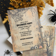 Vintage-stil Halloween ligger i Anpassningsbarna L