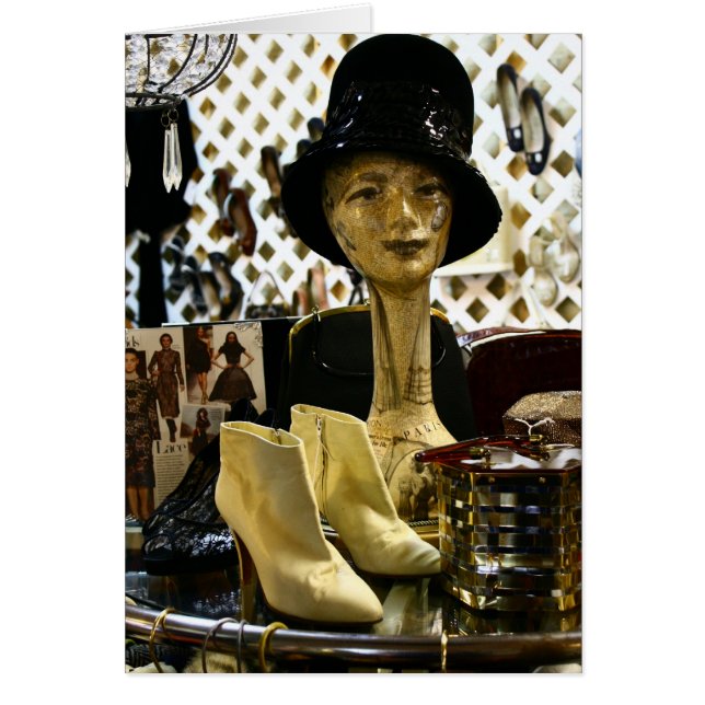 Vintage Stil Hälsningskort (Framsidan)