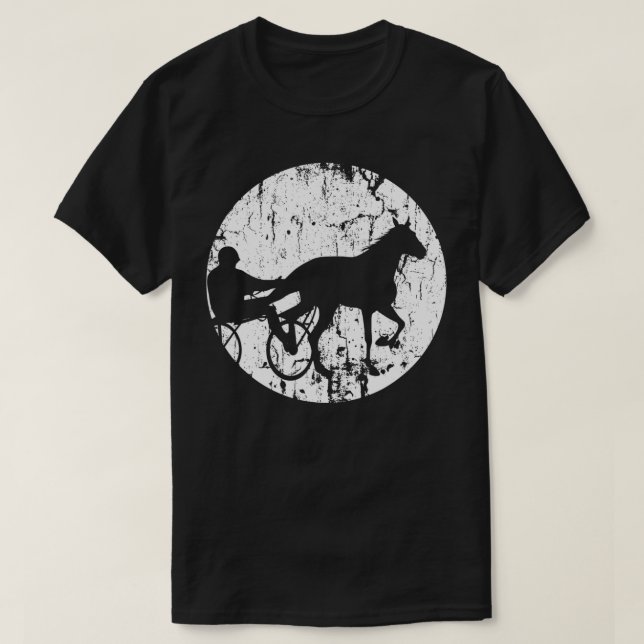 Vintage Stil Harness Tävla T Shirt (Design framsida)