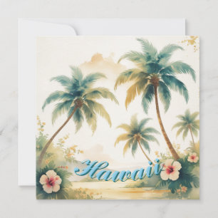 Vintage stil Hawaii Resa Honolulu Julkort