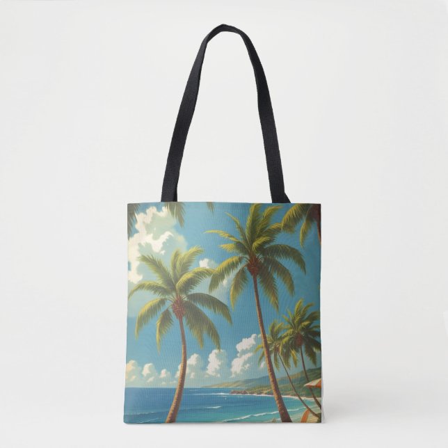 Vintage Stil Hawaii Travel Aloha från Hawaii Tygkasse (Framsida)