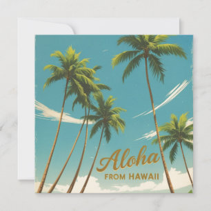 Vintage Stil Hawaii Travel Aloha Hawaii Card