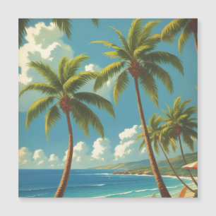Vintage Stil Hawaiian Travel Aloha Magnetic Card