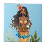 Vintage Stil Hawaiian Travel Honolulu Hula Girl Kakelplatta<br><div class="desc">Hula Girl - Carnival - Aloha Honolulu Caribbean Travel Artworks - Vintage Hawaiian Advertisement</div>