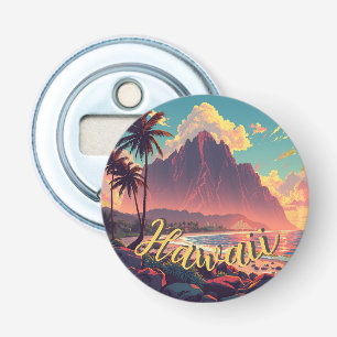 Vintage Stil Hawaiian Travel Honolulu Mid Pacific Flasköppnare
