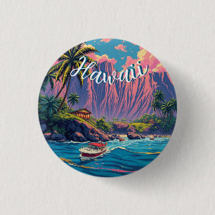 Vintage Stil Hawaiian Travel Honolulu Mid Pacific Knapp