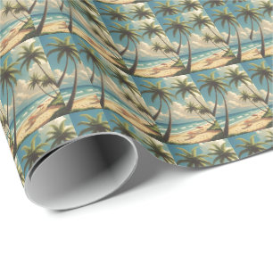 Vintage stil Hawaiianskt resemotiv Aloha från Hawa Presentpapper