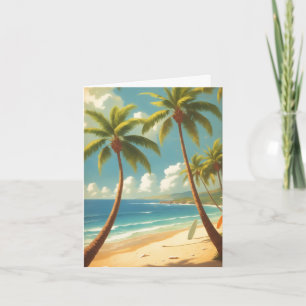 Vintage stil hawaiianskt resor Aloha från Hawaii Helgkort
