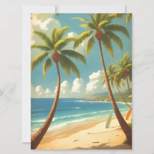 Vintage stil hawaiianskt resor Aloha från Hawaii Kort