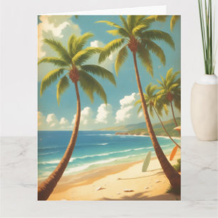 Vintage stil hawaiianskt resor Aloha från Hawaii Kort