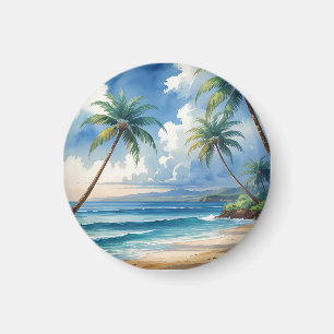 Vintage stil hawaiianskt resor Aloha från Hawaii Magnet