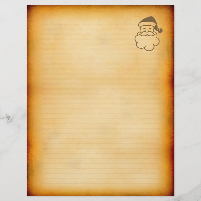 Vintage Stil Helgdag Letterhead (Framsida)