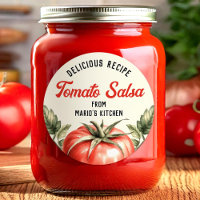 Vintage stil Hemlagad Tomat Salsa-inläggning