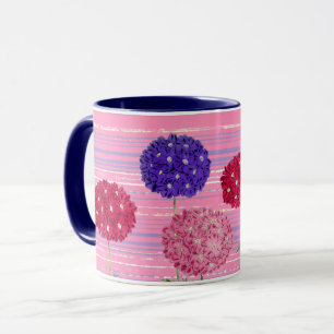 Vintage Stil Hydrangea Flowers Mugg Kopp