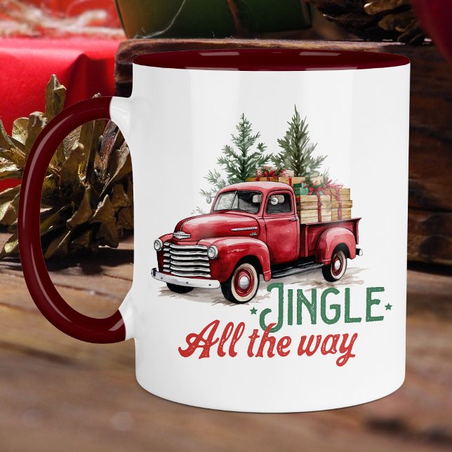 Vintage Stil Jingle hela jul Mugg (Skapare uppladdad)
