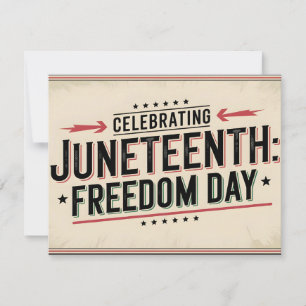 Vintage Stil Junettonde Firande typografi Julkort