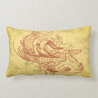 vintage stil koi vektor illustration lumbarkudde