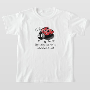 Vintage Stil Ladybug Retro Red Insekt Tee