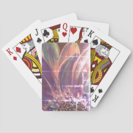 Vintage Stil Lila Blomstercykelns uppspelningskort Casinokort