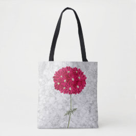 Vintage Stil Magenta Hydrangea Flower Tote Bag Tygkasse