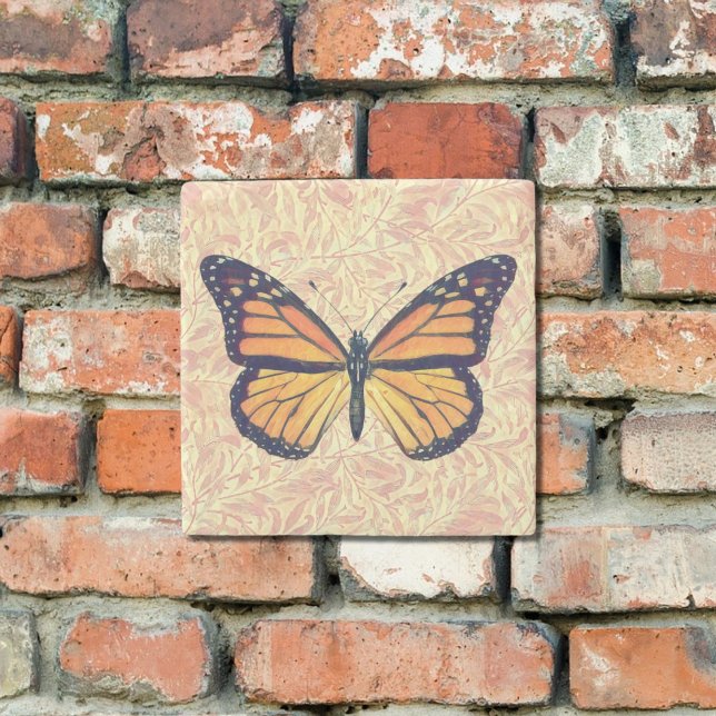 Vintage Stil Monarch Butterfly Art Underlägg (Skapare uppladdad)