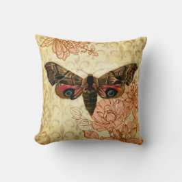 Vintage Stil Moth Cushion Kudde